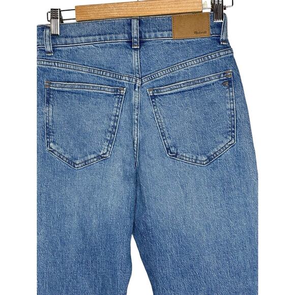 NWT Madewell The 90s Straight Jean 25 Shimmery Clear Rhinestones Enmore Wash - Picture 13 of 16